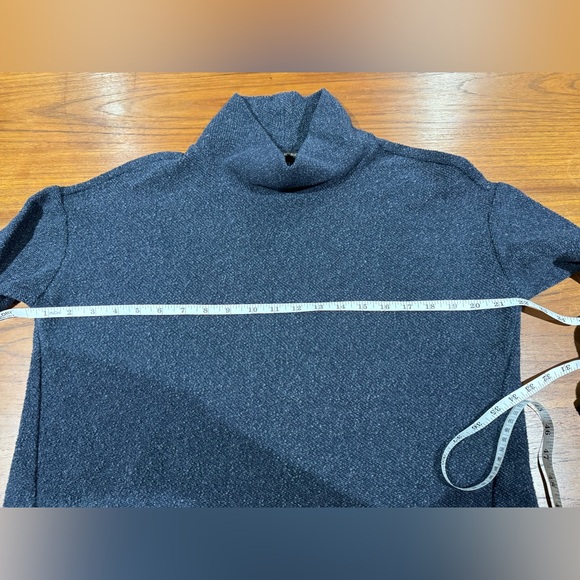 Dark Blue Banana Republic Mock Neck Sweater Turtleneck‎ S Cotton Blend EUC - Picture 5 of 7